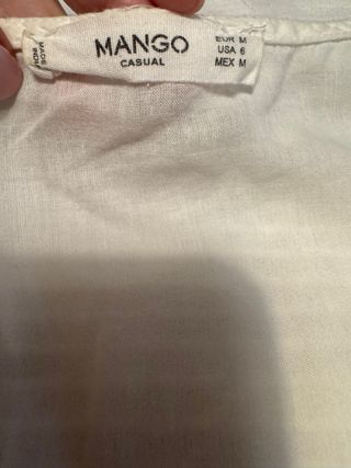 Blusa Mango Blanca Talla M