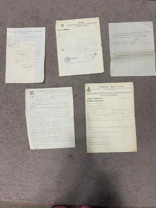 Lotto 14 documenti storici