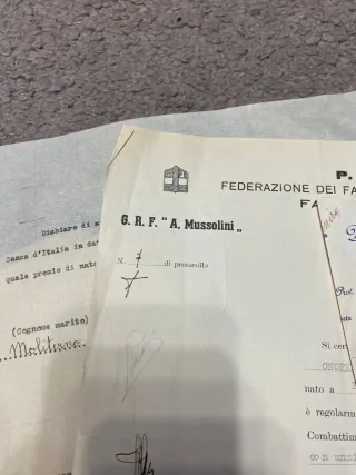 Lotto 14 documenti storici
