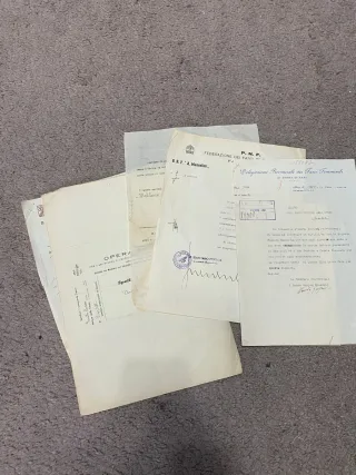 Lotto 14 documenti storici