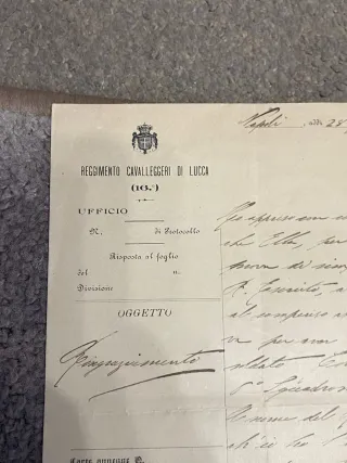 Lotto 14 documenti storici