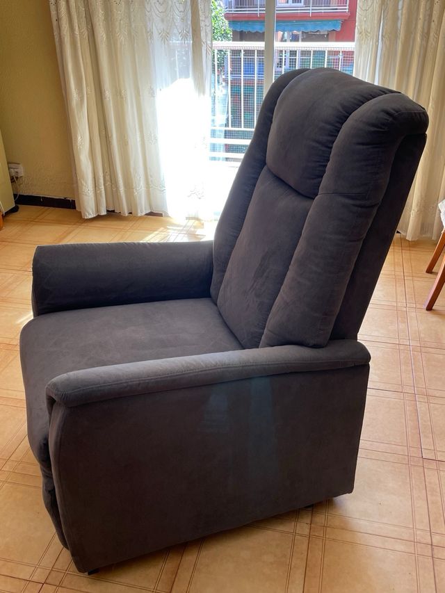 Sillón individual gris