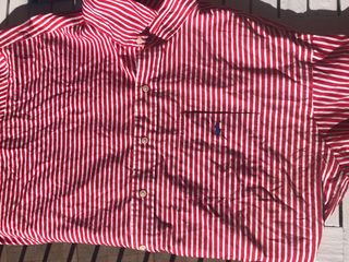 Camisa Polo Ralph Lauren Rayas Rojas