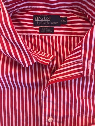 Camisa Polo Ralph Lauren Rayas Rojas