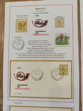 Francobolli e FDC Giornata del Francobollo 1966