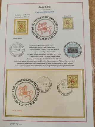 Francobolli e FDC Giornata del Francobollo 1966
