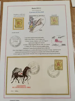 Francobolli e FDC Giornata del Francobollo 1966