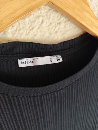 Vestido negro elástico Lefties Talla S