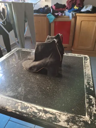 Botines tacón mujer negros