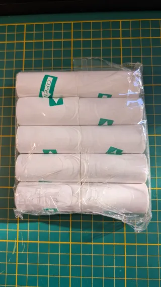Confezione da 10 rotoli di carta termica per mini stampanti