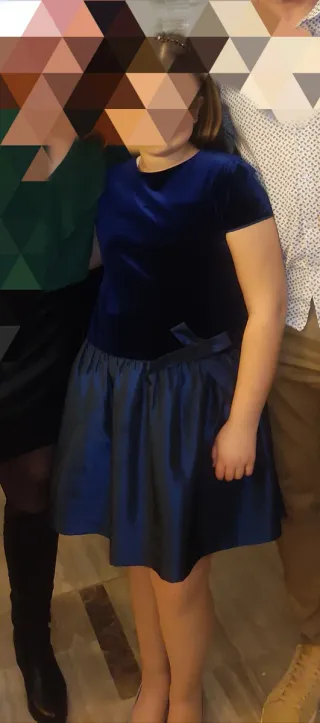 Vestido elegante azul