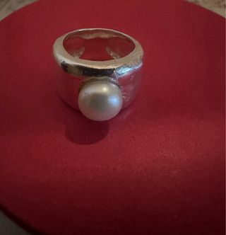 Anillo Tous Duna Plata Perla