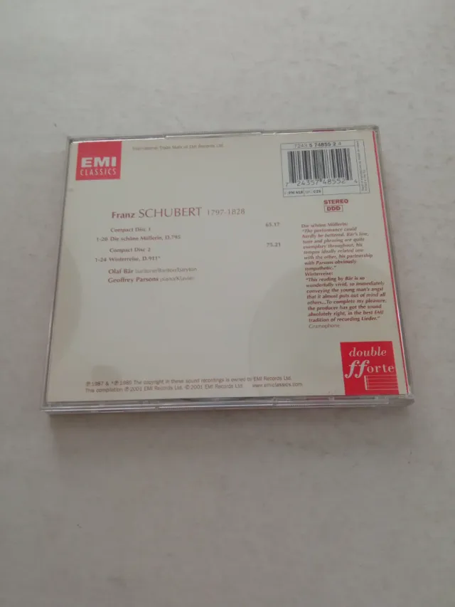 Schubert: Winterreise / Die schöne Müllerin 2CD