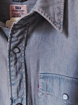 Camisa Levi's vaquera gris talla L