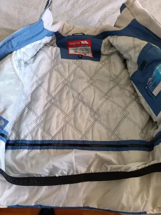 Chaqueta de esquí Trespass azul y blanca