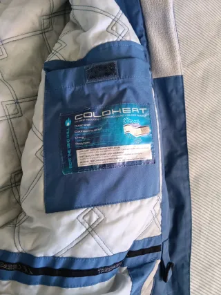 Chaqueta de esquí Trespass azul y blanca