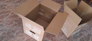 Cajas limpias para mudanzas