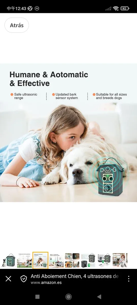 Dispositivo Anti Ladridos 4 Frecuencias