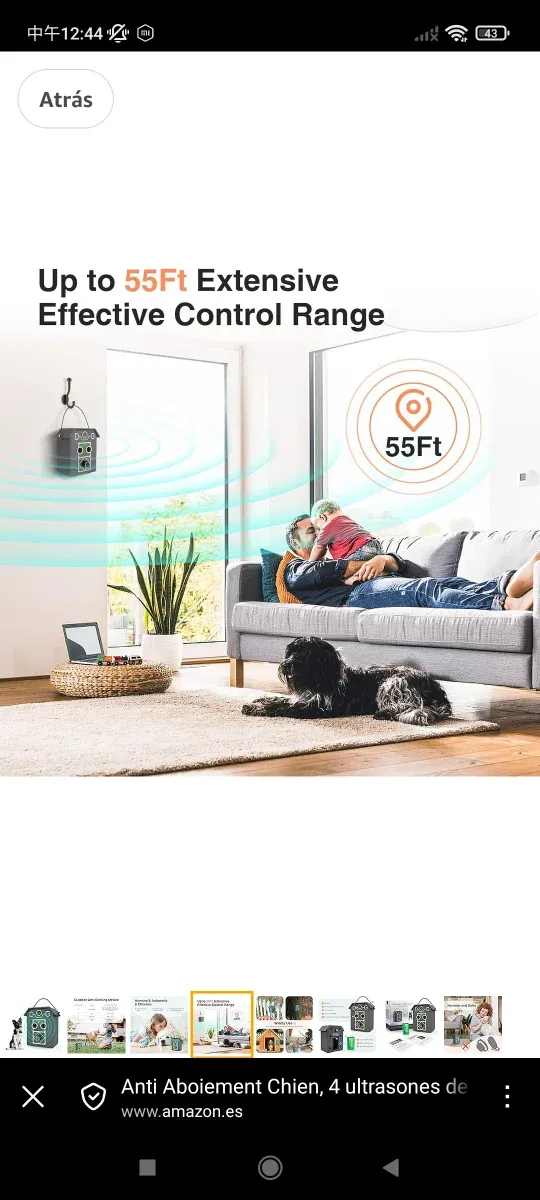 Dispositivo Anti Ladridos 4 Frecuencias