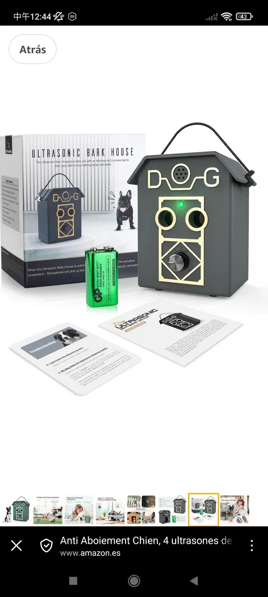 Dispositivo Anti Ladridos 4 Frecuencias