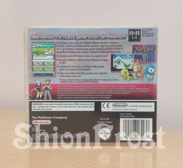 Caja Pokémon Edición Perla (Nintendo DS)