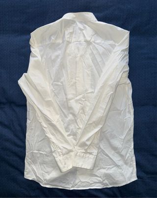 Camisa Zara Hombre Blanca Súper Slim Fit