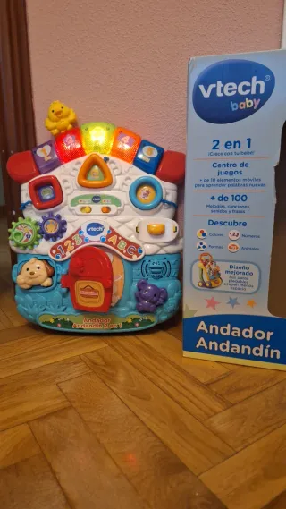 Andador Andandin 2 en 1 Vtech con caja de embalaje