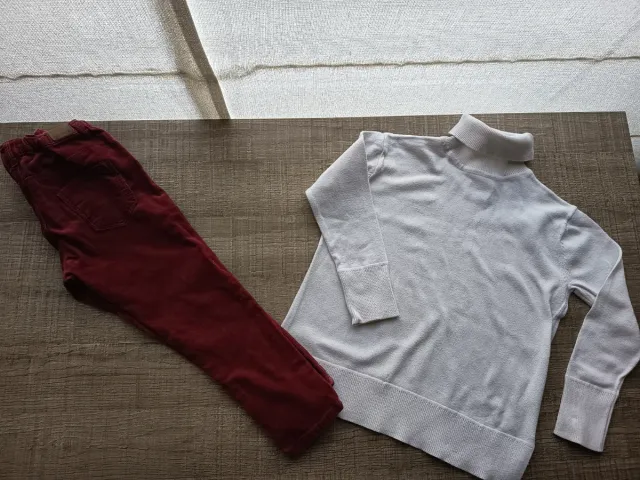 Lote Zara Winter Pantalón y Jersey T:3-4