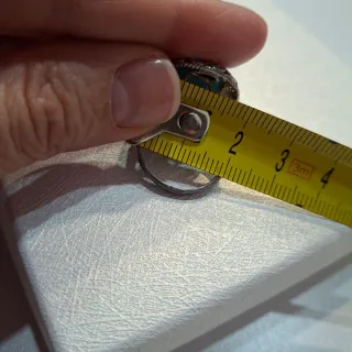 Anillo Plata Antiguo Turquesa