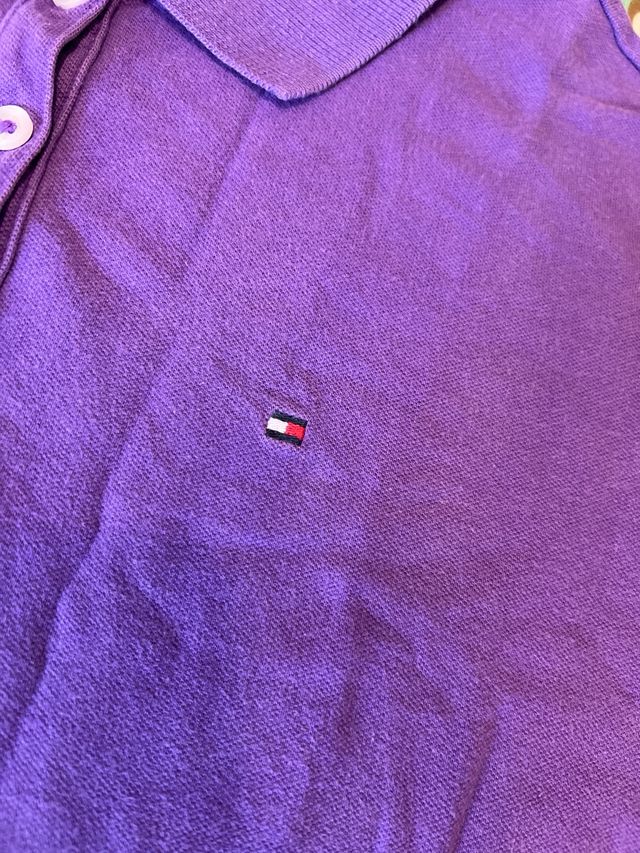 Polo Tommy Hilfiger Morado Talla M Slim Fit