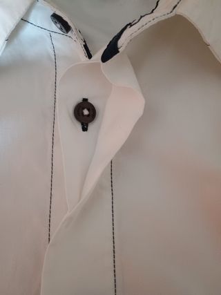 Camisa Armani Jeans Blanca Manga Larga