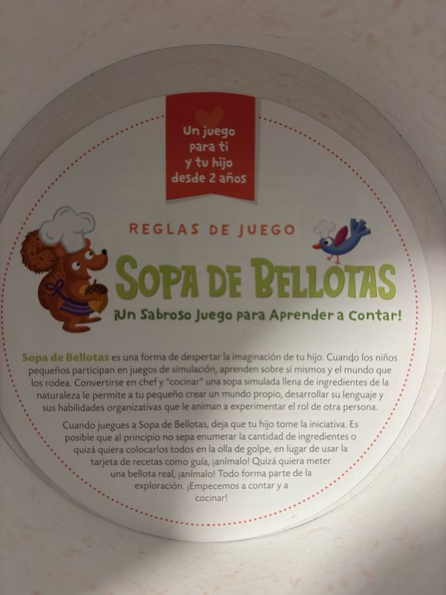 Juego Sopa de Bellotas Lúdilo