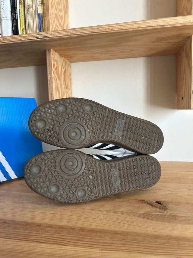 adidas Samba Piel Premium Blanco Negro
