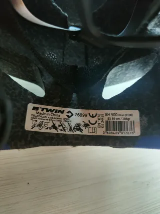 Casco B'Twin Azul Bicicleta/Patinaje