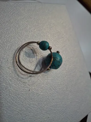 Anillo Plata Turquesa Ajustable