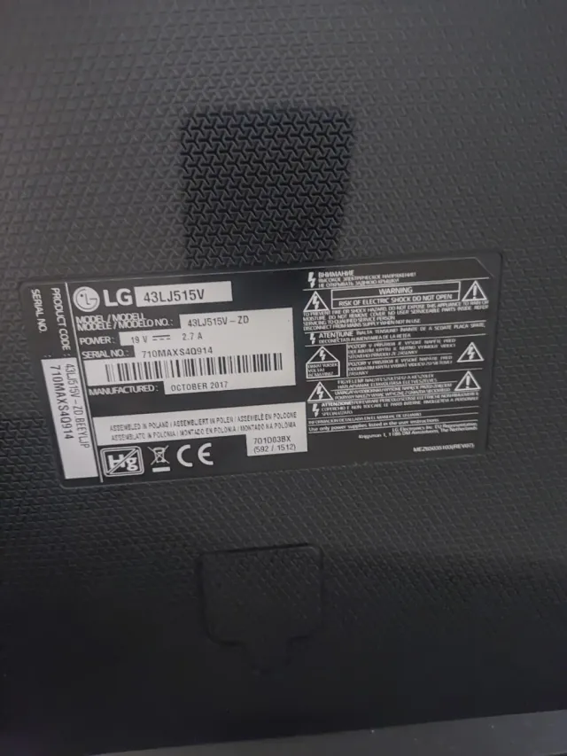 LG 43LJ515V Televisor 43