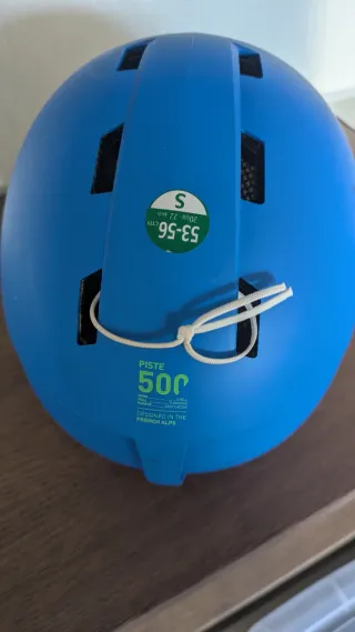 Casco de esquí Wedze azul y amarillo