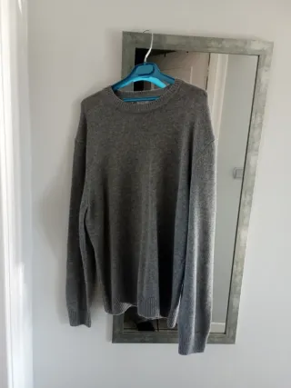 Jersey Zara punto gris talla L