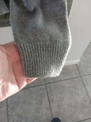 Jersey Zara punto gris talla L