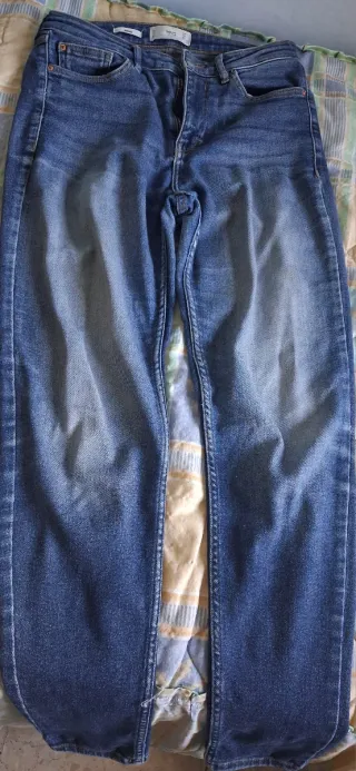 Pantalón vaquero Mango azul
