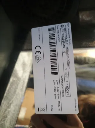 Campana extractora BSH HBD-KNCI-V