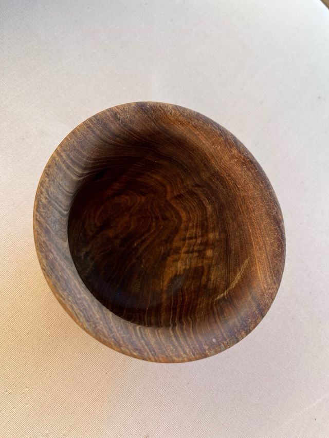 Mortero y Maja artesanal en madera de olivo