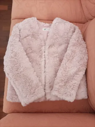 Pellicciotto H&M bambina rosa 10 anni