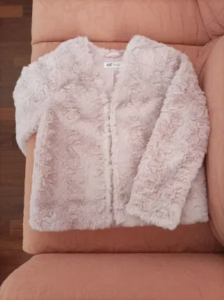 Pellicciotto H&M bambina rosa 10 anni