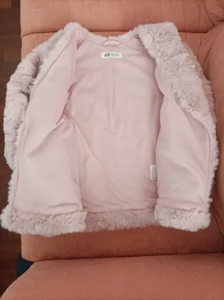 Pellicciotto H&M bambina rosa 10 anni