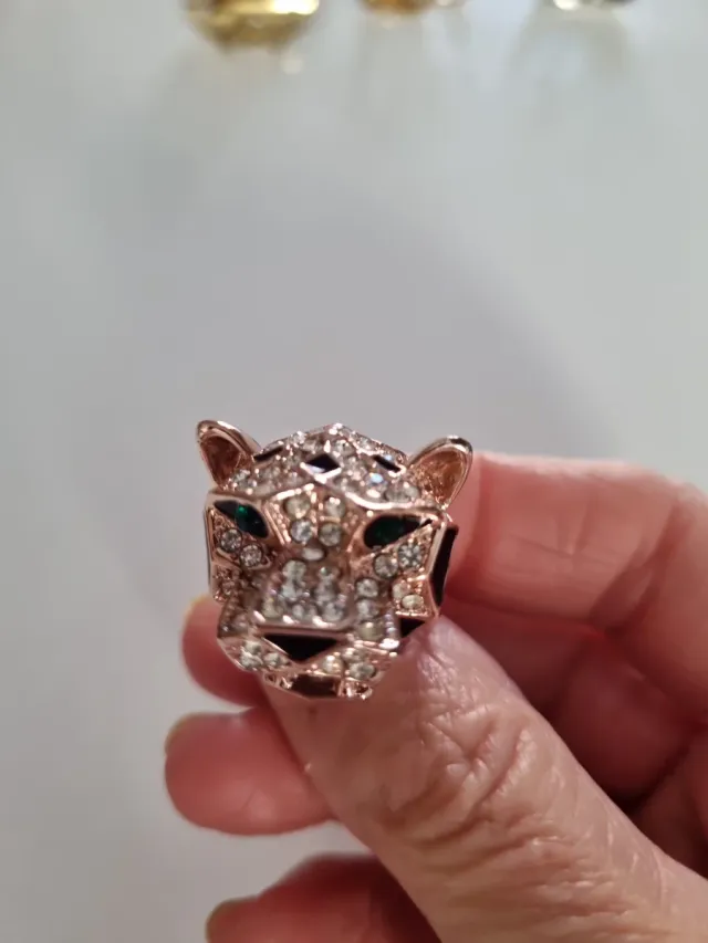 Anillo Leopardo con Circonitas