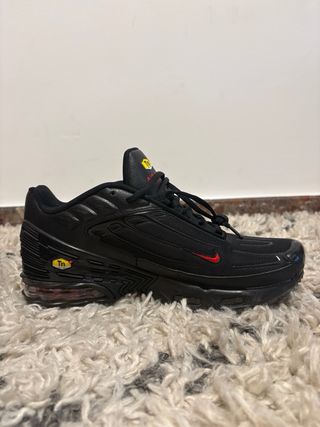 Zapatillas Nike Air Max Tn3 Negras Rojas