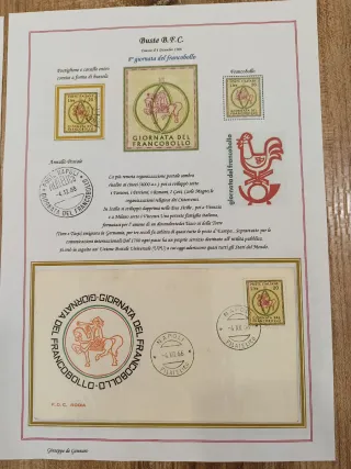 Francobolli e FDC Giornata del Francobollo 1966