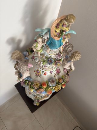 Grande Anfora Porcelana Ornamental