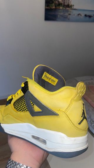 Scarpe Jordan 4 Giallo/Nero Taglia 43 LEGIT